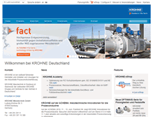 Tablet Screenshot of de.krohne.com