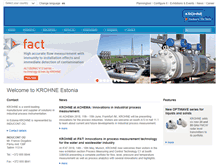 Tablet Screenshot of ee.krohne.com